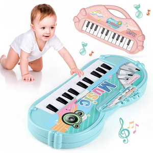 Stuffed Electronic Piano Keyboard Toys 13 Key Early Educational Instrument Electronic Organ for Kids Toys Musical Children Piano - Random Color