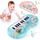 Stuffed Electronic Piano Keyboard Toys 13 Key Early Educational Instrument Electronic Organ for Kids Toys Musical Children Piano - Random Color