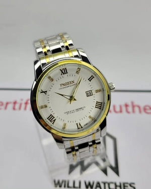 Original - Fngeen Men's Calendar Fashion Casual Business Watch - Waterproof Explosion Model - Stainless Steel Watch For Men - Quartz Watch - With Box