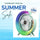 Colorful USB Rechargeable Desktop Fan | Silent Cooling, LED Ambient Light, 3-Speed Rotation