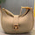 Crescent Leather Luxury Shoulder Bag for Women | Skin Color