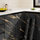 Black & Gold | Marble Sheet Sticker 60x200cm | Waterproof Self-Adhesive PVC Wallpaper for Furniture Walls